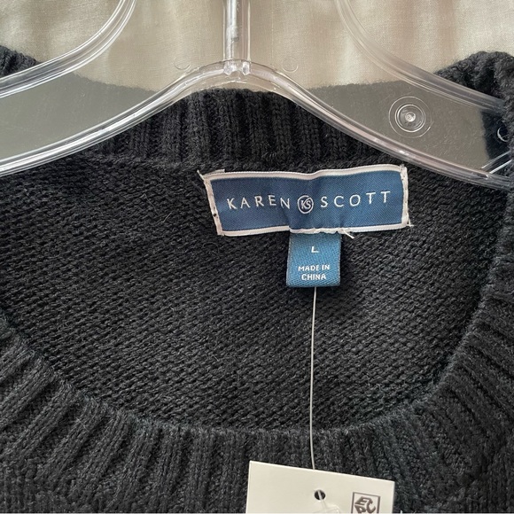 Christmas Sweater Karen Scott Holiday Ugly Sweater Large - Picture 5 of 5